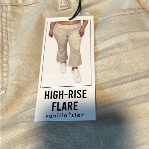 Vanilla Star khaki cropped Wide Leg Jeans - Picture 2 of 6